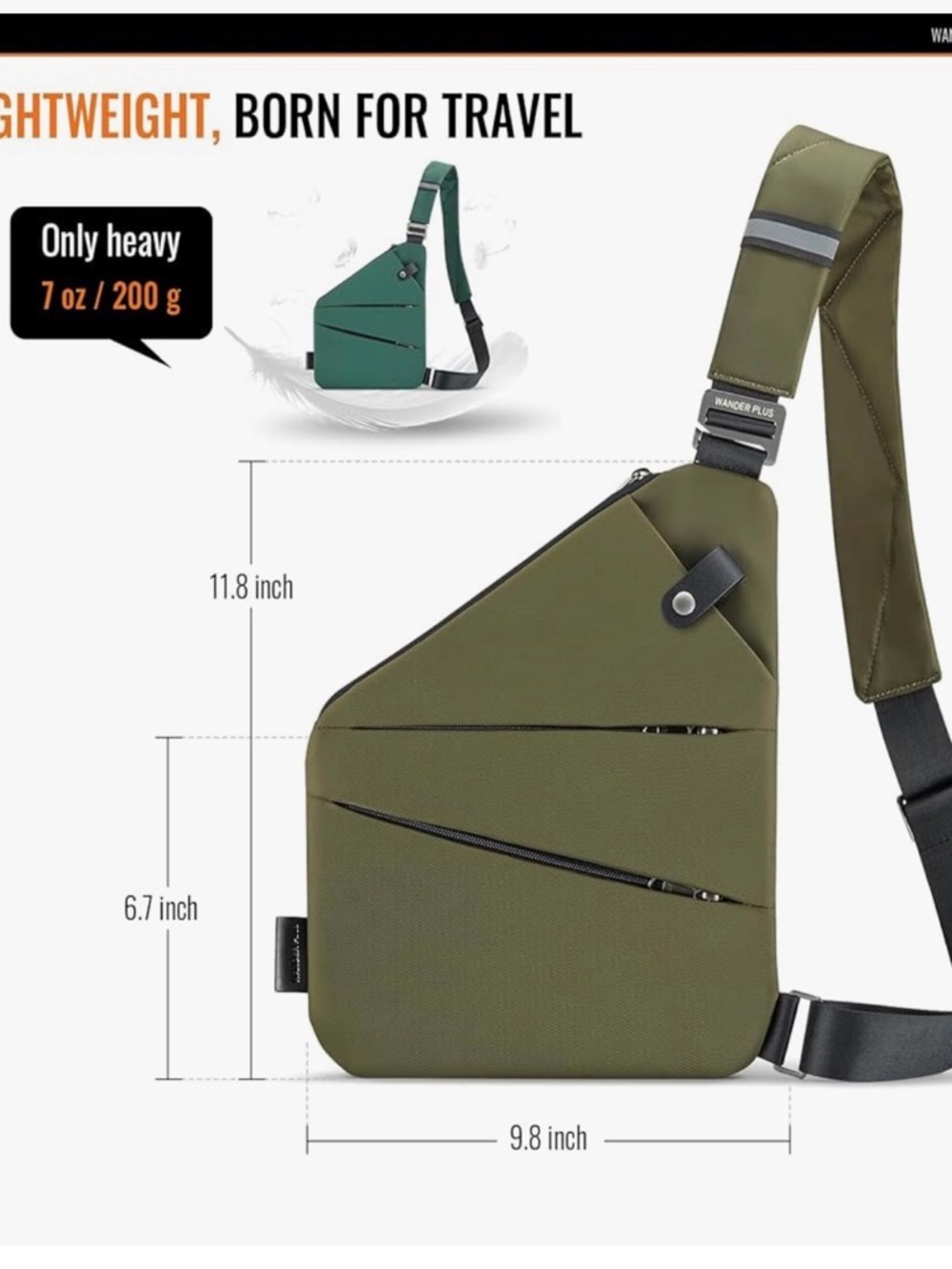 WANDER PLUS® Anti Theft Crossbody Bag - Picture 9 of 11